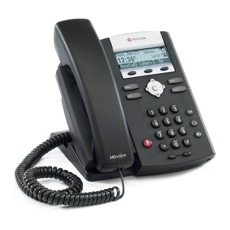 Polycom SoundPoint IP 32x Instruction manual Polycom SoundPoint IP 32x Instruction manual