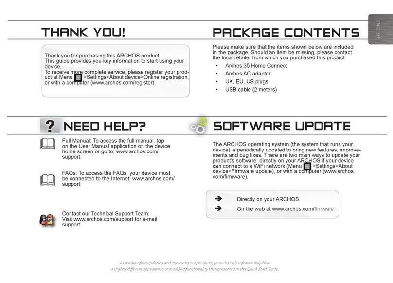 Archos 35 Home Connect user guide