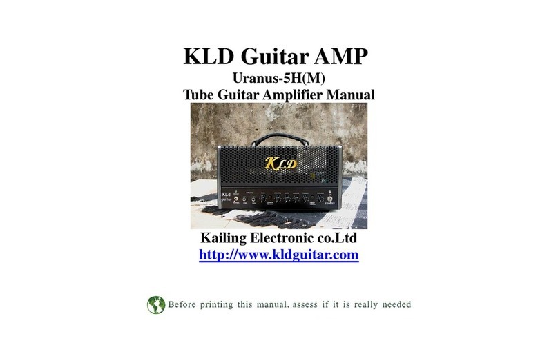 Kailing Electronic KLD Guitar AMP Uranus-5H(M) user manual