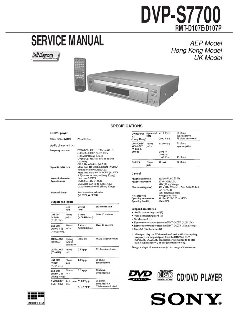 Sony DVP-S7700 Service manual