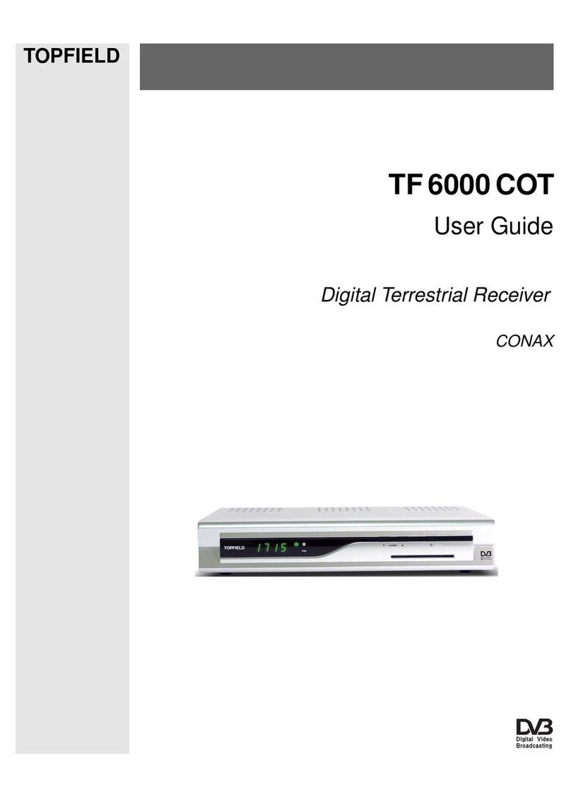 Topfield TF 6000 COT User manual Topfield TF 6000 COT User manual