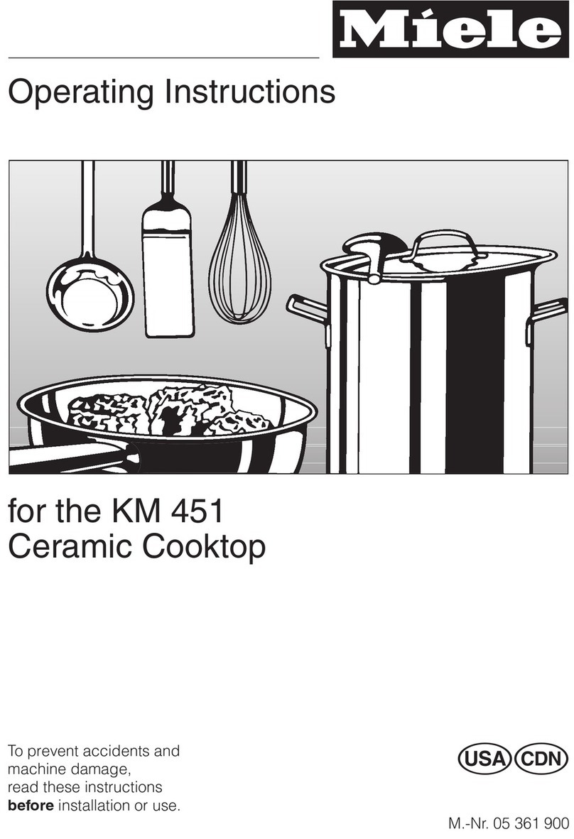 Miele KM 451 operating instructions