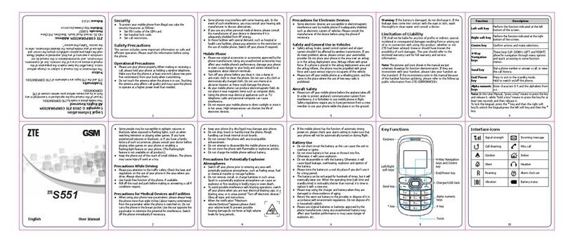 Zte S551 User manual