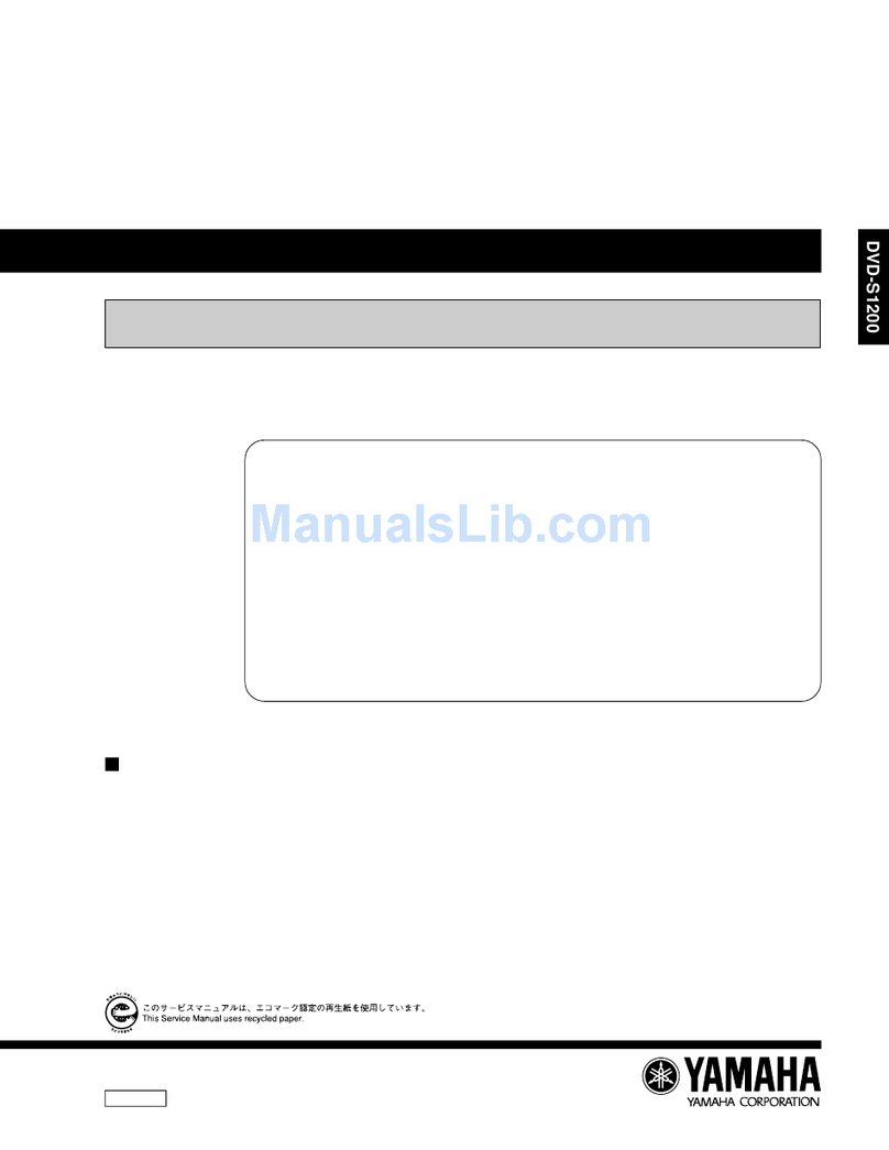 Yamaha DVD-S1200 Service manual
