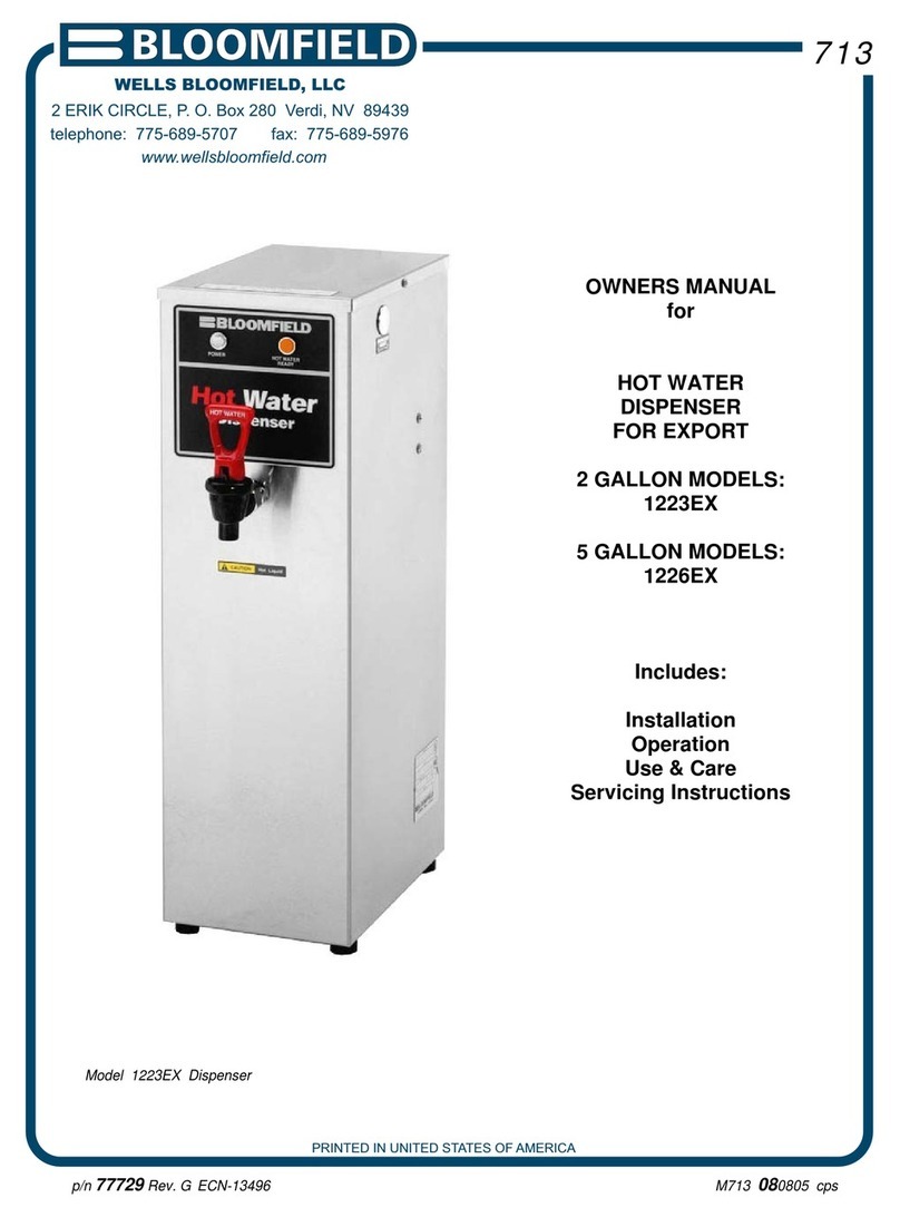 Bloomfield 1223EX User manual