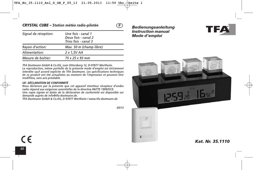 TFA Crystal Cube instruction manual