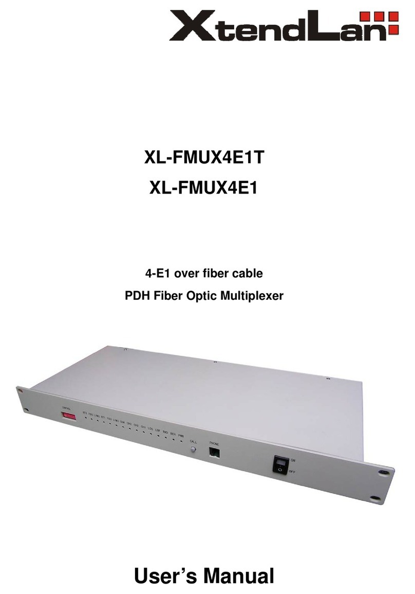 XtendLan XL-FMUX4E1T user manual