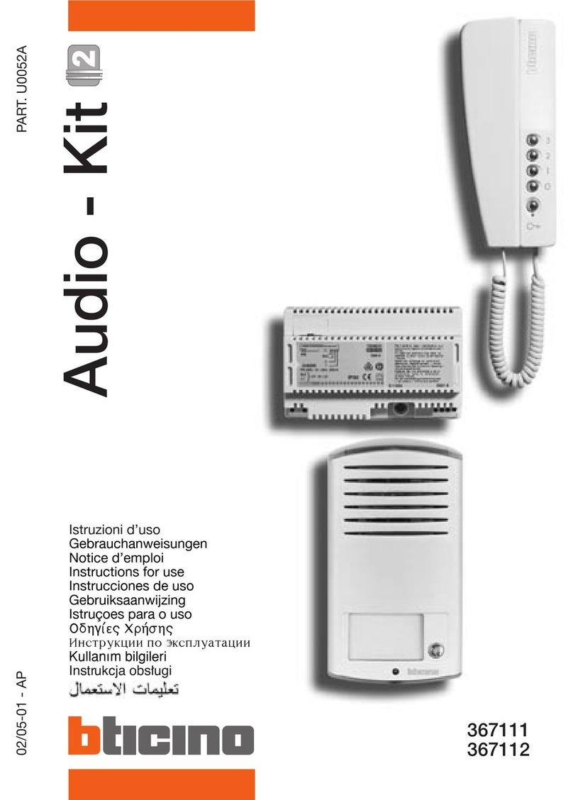 Bticino 367111 Instructions for use
