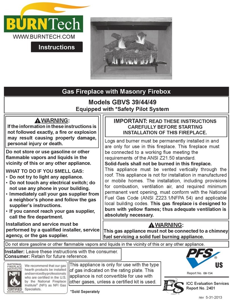 Burntech GBVS 39/44/49 User manual
