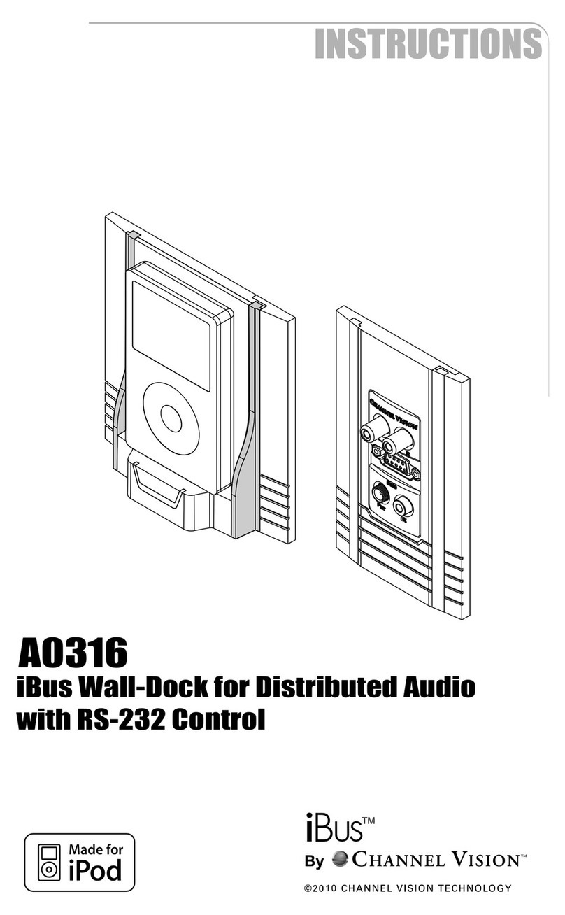 Channel Vision A0316 User instructions