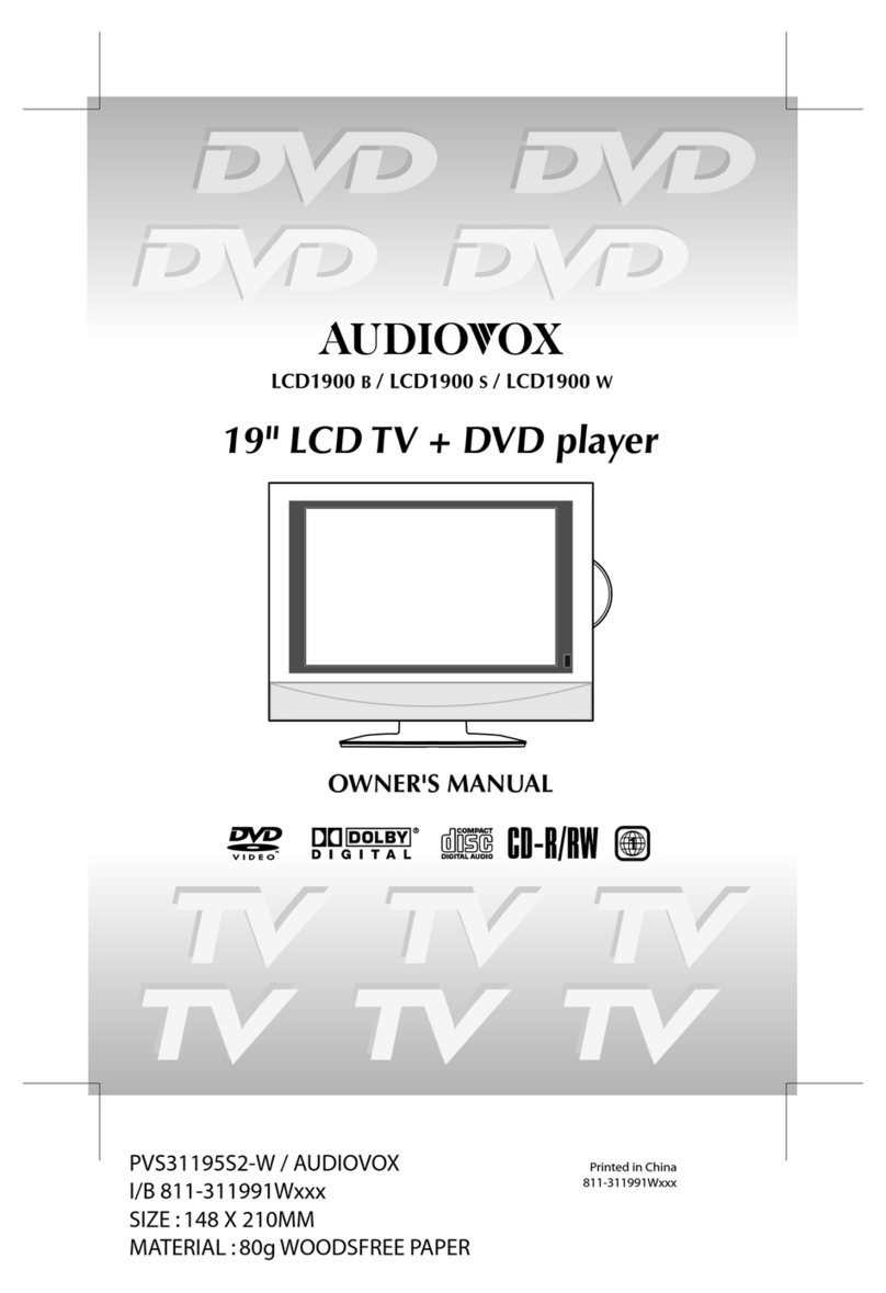 Audiovox LCD1900 B User manual