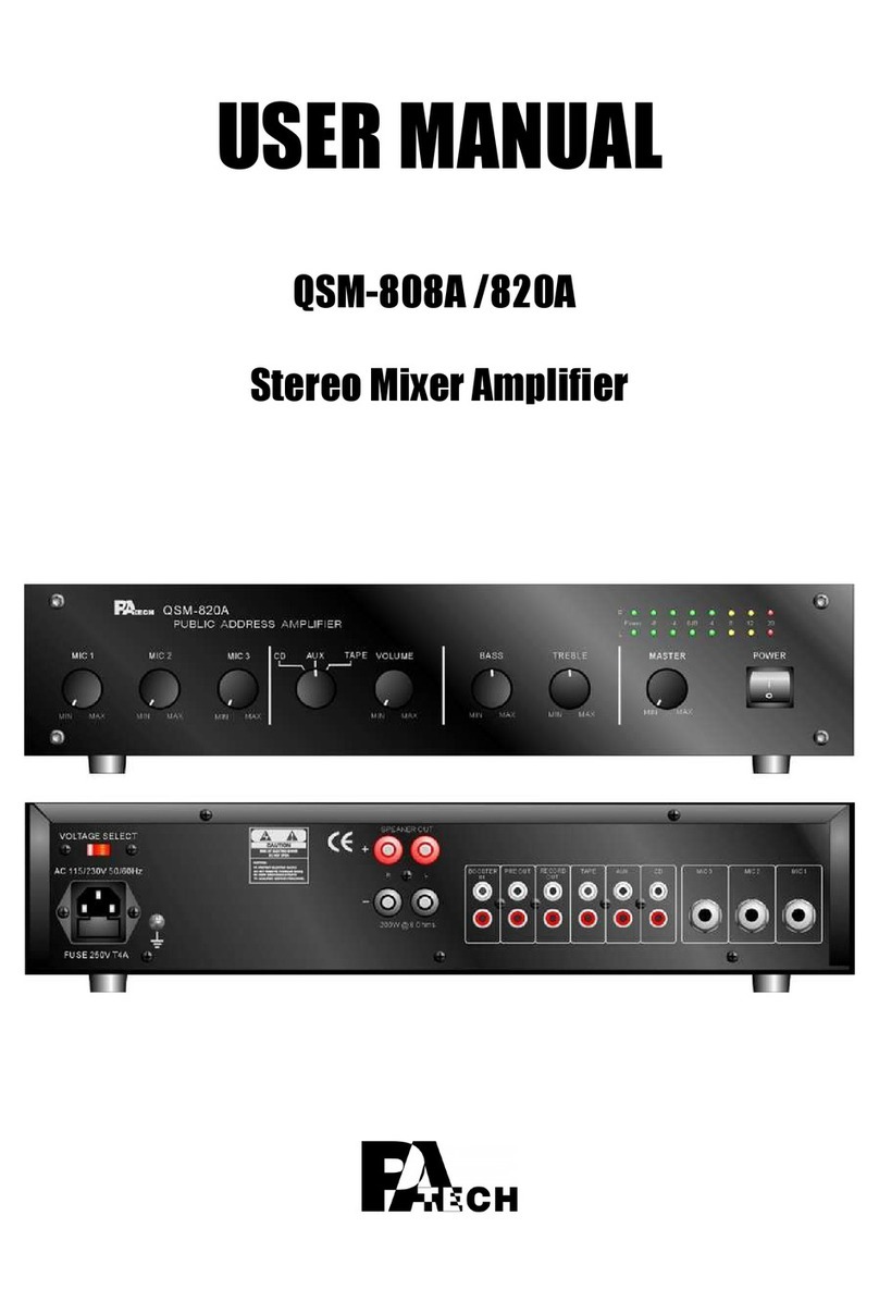 PA Tech QSM-808A User manual