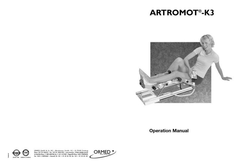 Ormed ARTROMOT-K3 Operation manual