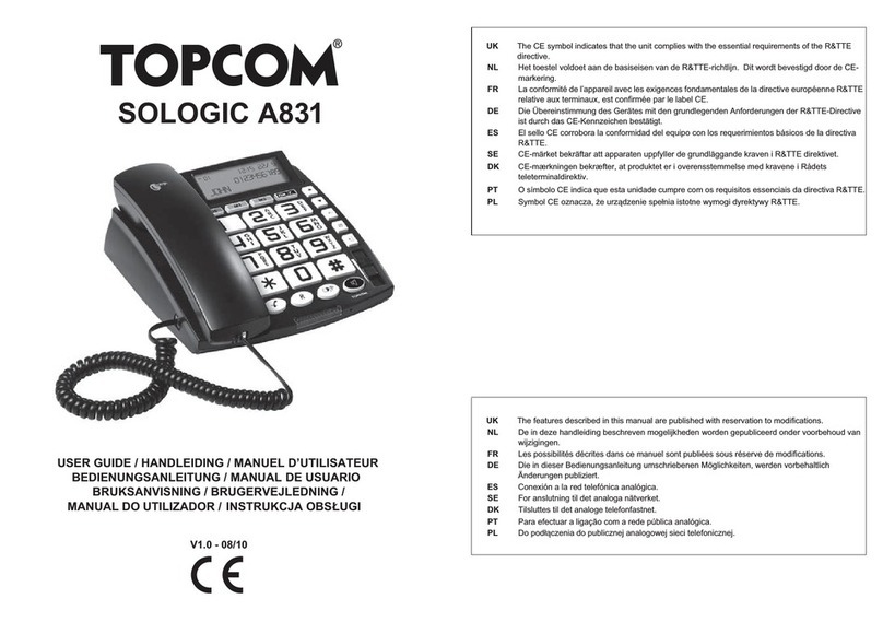 Topcom SOLOGIC A831 User manual