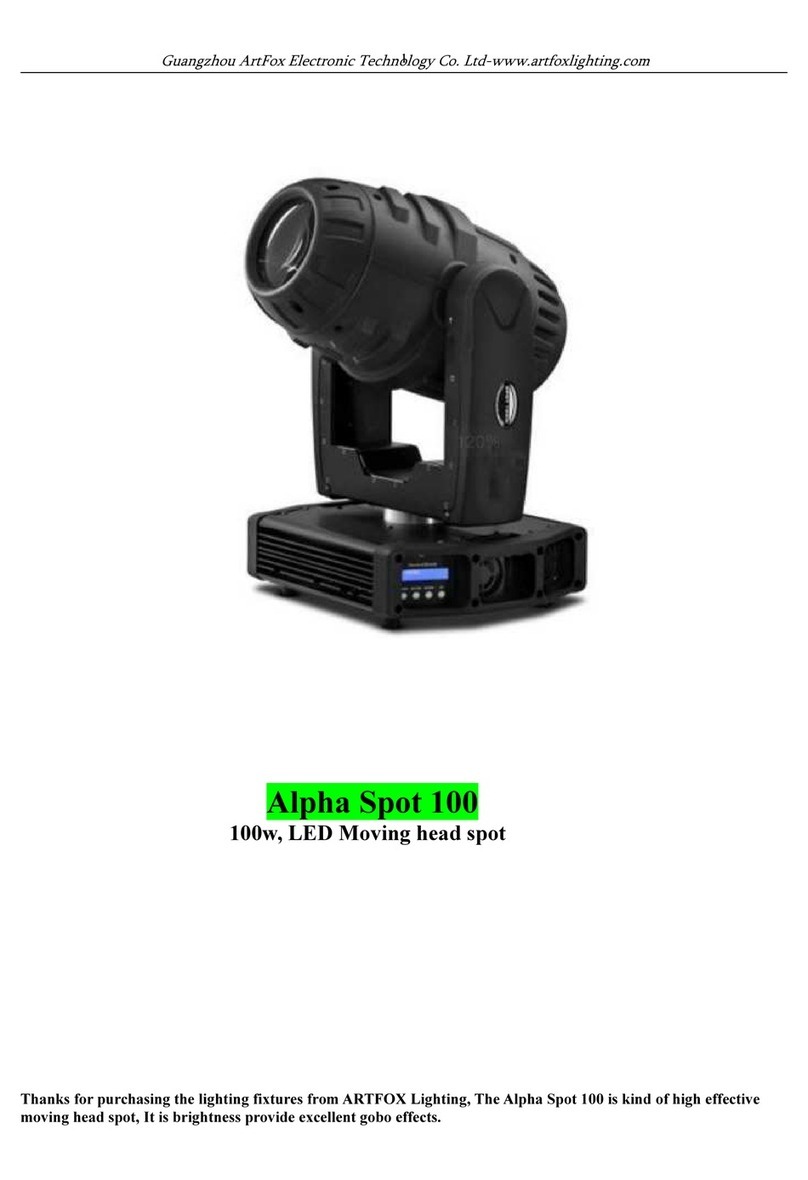 ArtFox Alpha Spot 100 manual ArtFox Alpha Spot 100 manual