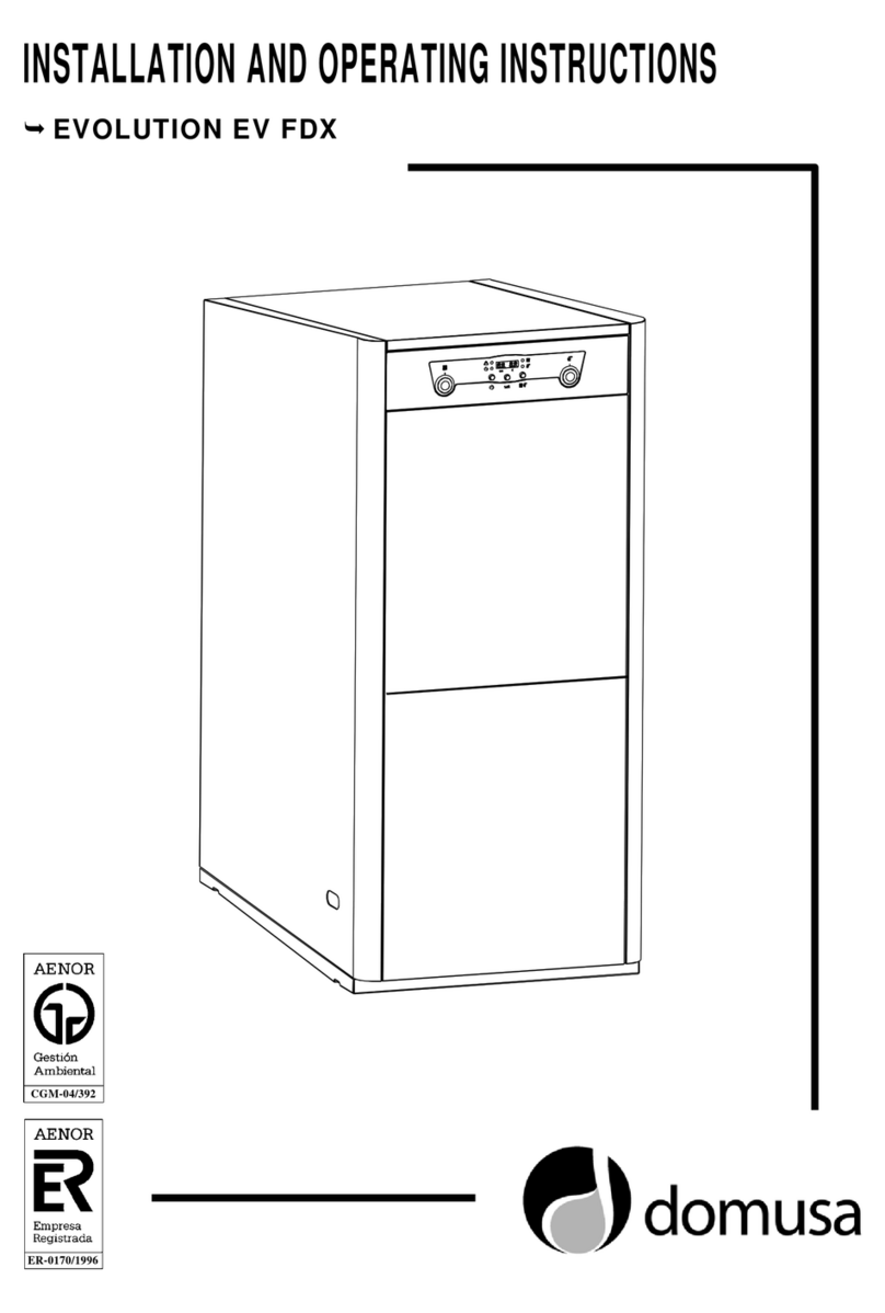 DOMUSA EVOLUTION EV FDX Installation and operating instructions
