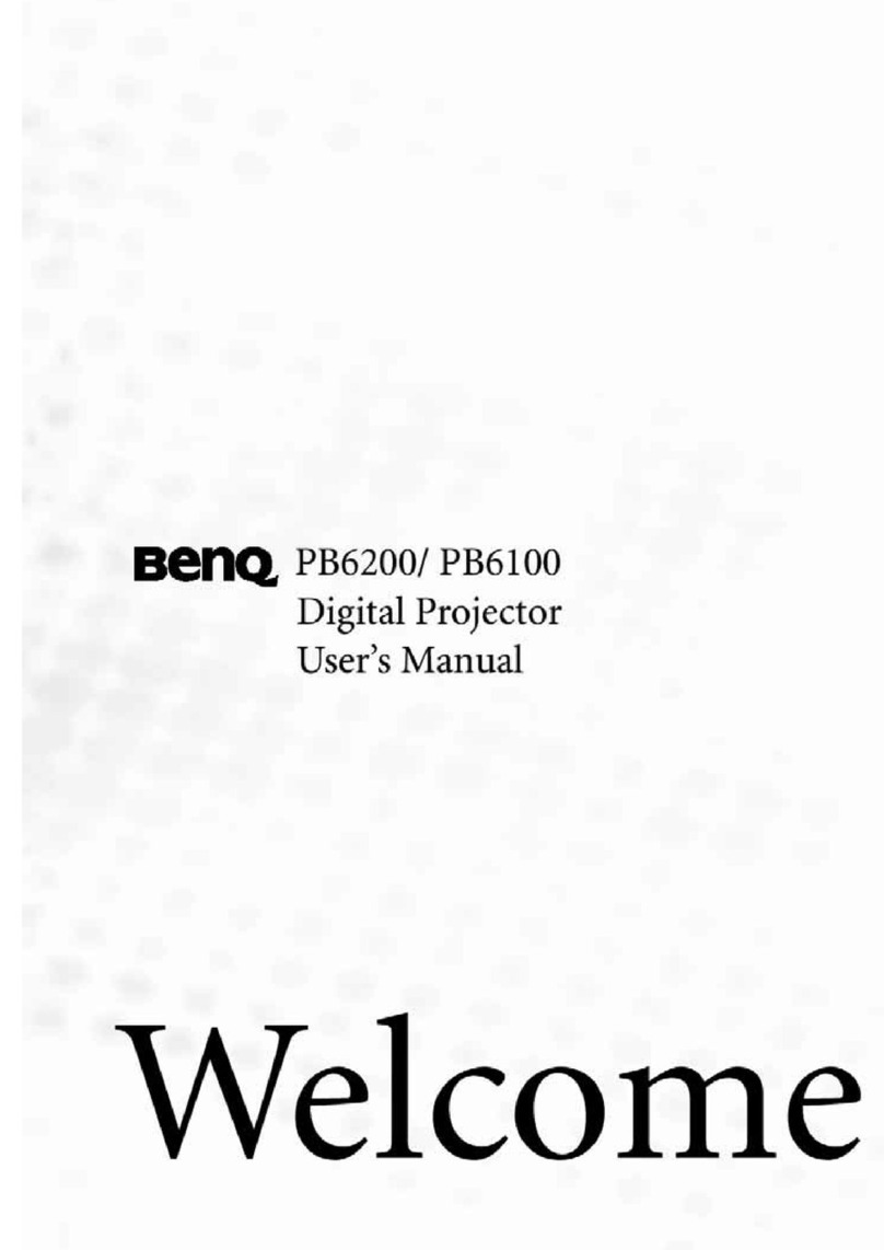 BenQ PB6200 - XGA DLP Projector user manual