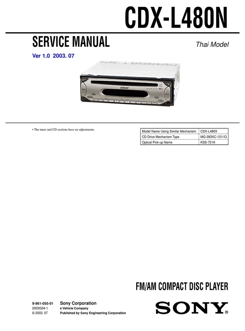 Sony CDX-L480N Service manual
