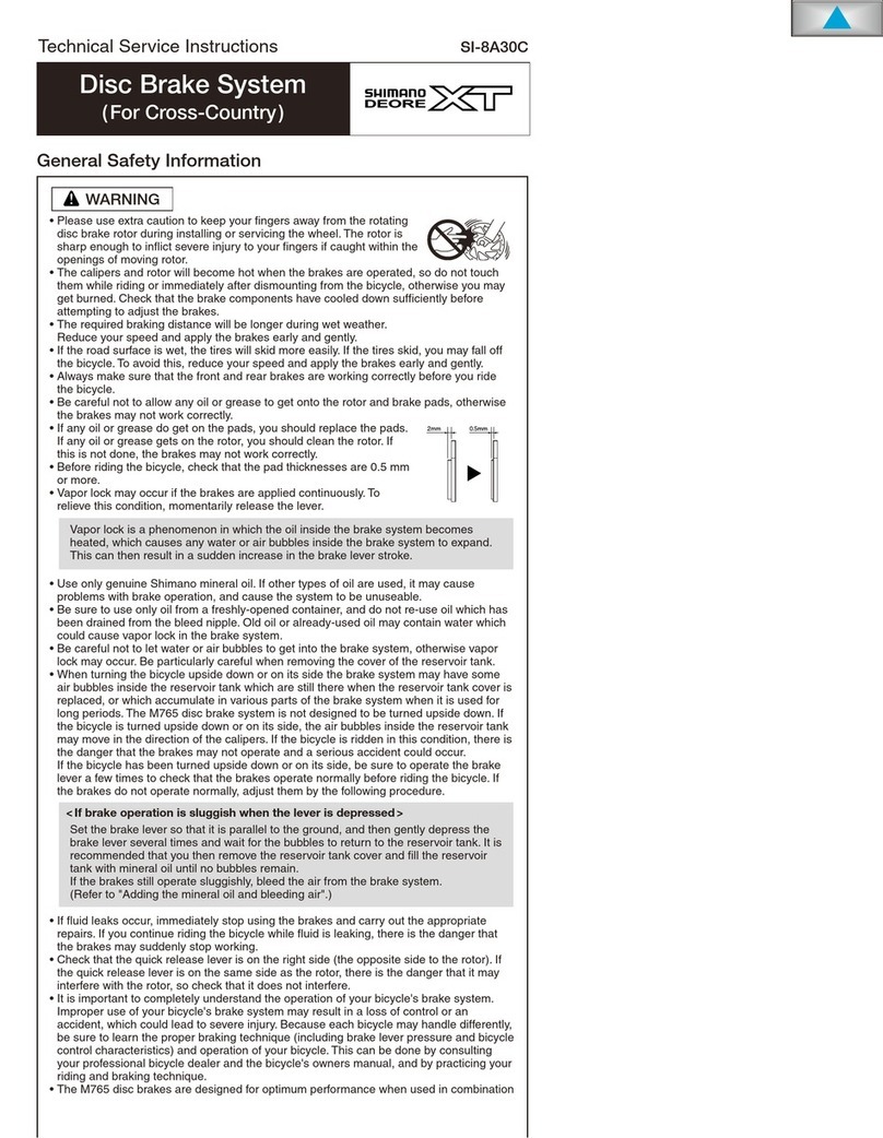 Shimano deore XT Operating instructions