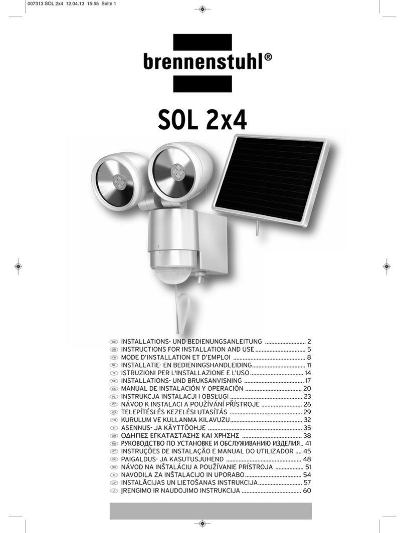 brennenstuhl SOL 2x4 Instructions for installation and use