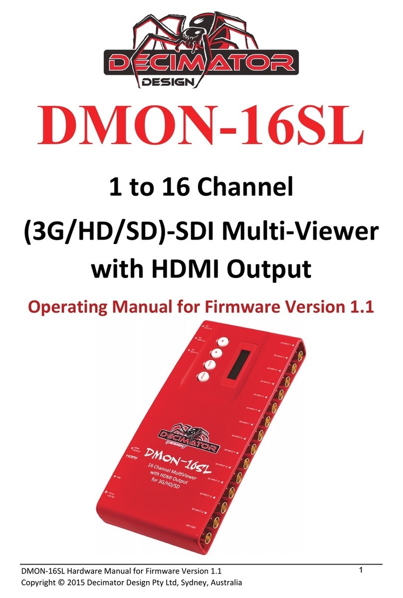 Decimator DMON-16SL operating manual