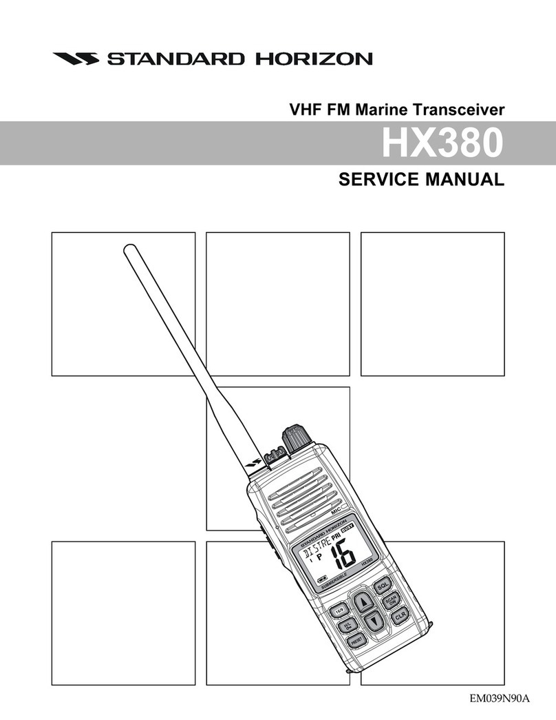 Standart Horizont HX380 Service manual