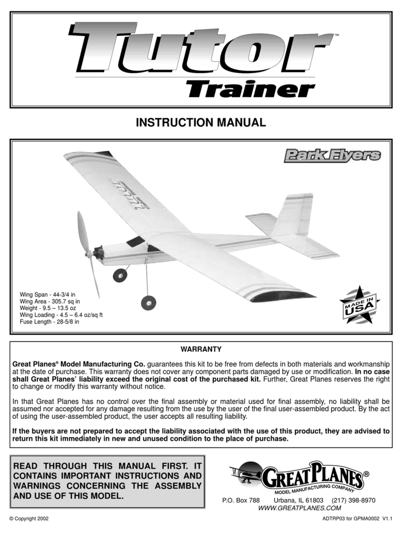 GREAT PLANES Tutor Trainer User manual