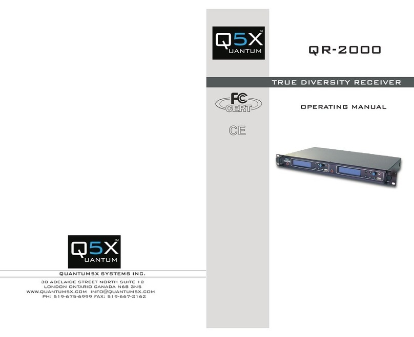 Quantum5x QR-2000 operating manual