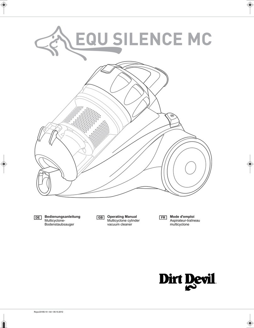 Dirt Devil EQU SILENCE MC operating manual