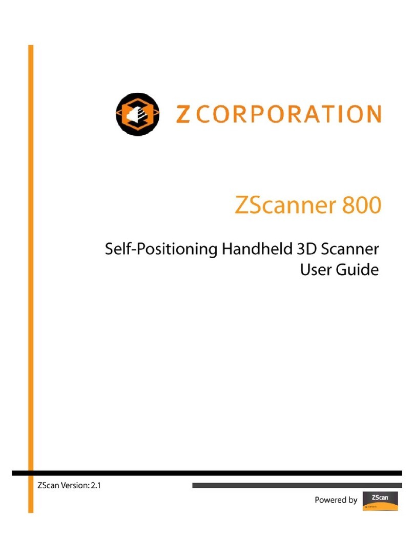 Zcorporation ZScanner user guide