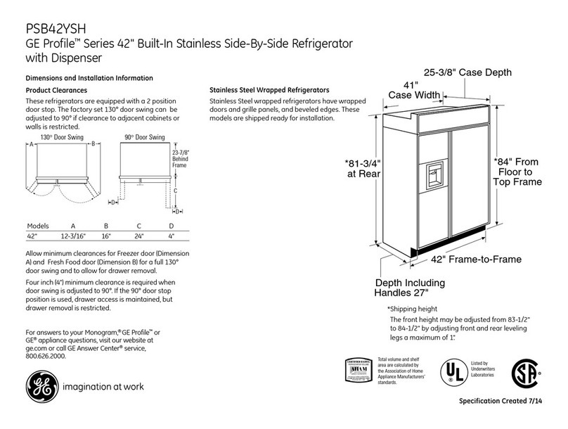 GE PSB42YSH User manual