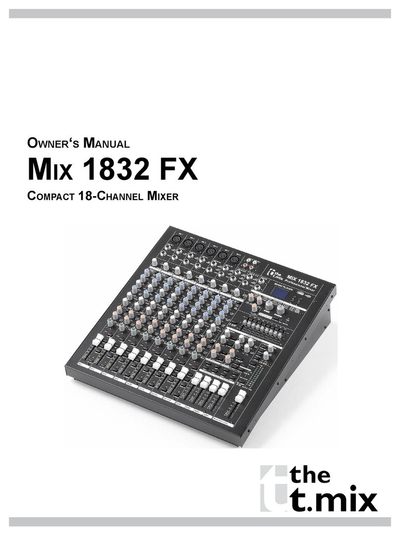 The t.mix Mix 1832 FX owner's manual