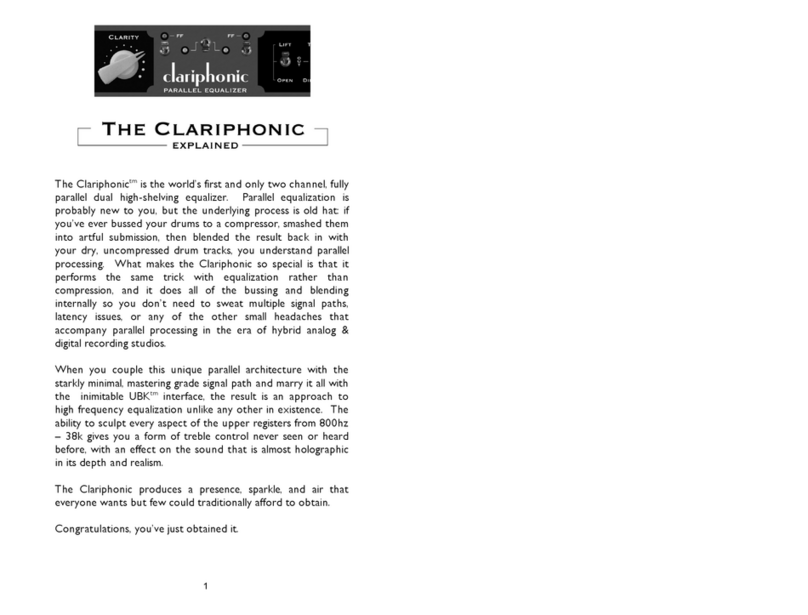 KuSh Audio The Clariphonic user manual