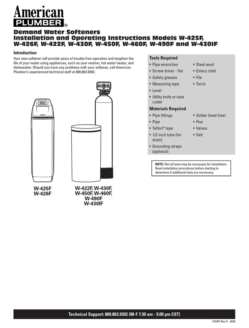American Plumber W425F Installation and operating instructions American Plumber W425F Installation and operating instructions