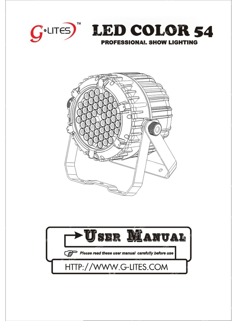 g-lites LED Color 54 user manual