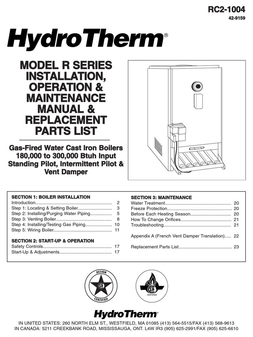 HydroTherm R SERIES Manual HydroTherm R SERIES Manual