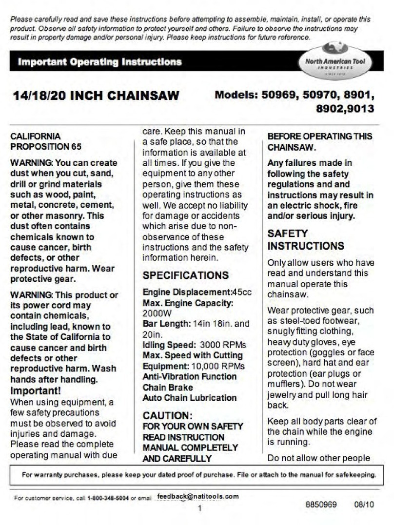 North American Tool 50969 User manual