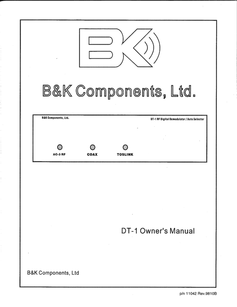 B&K DT1 owner's manual