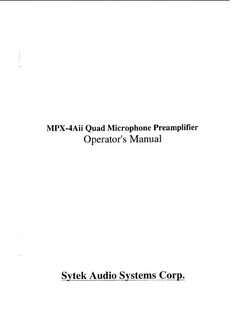Sytek MPX-4Aii User manual