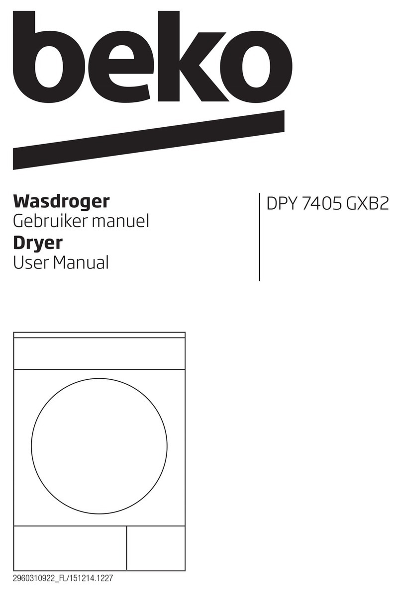 Beko DPY 7405 GXB2 user manual