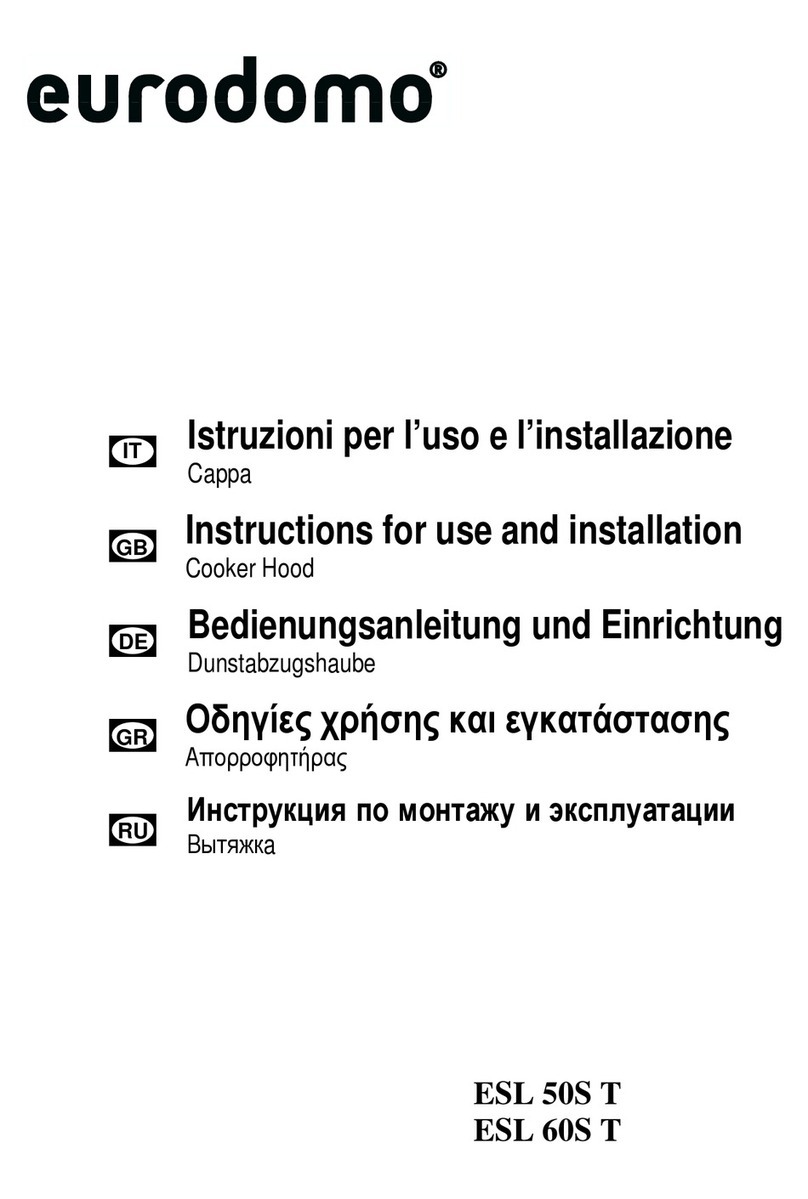 Eurodomo ESL 50S T Instructions for use and installation Eurodomo ESL 50S T Instructions for use and installation