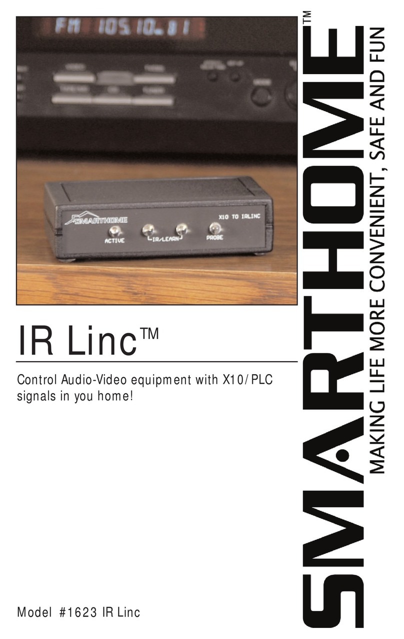 smart home 1623 IR Linc user manual