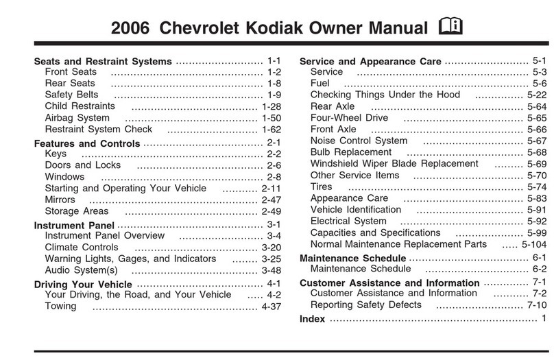 Chevrolet Kodiak 2006 User manual Chevrolet Kodiak 2006 User manual