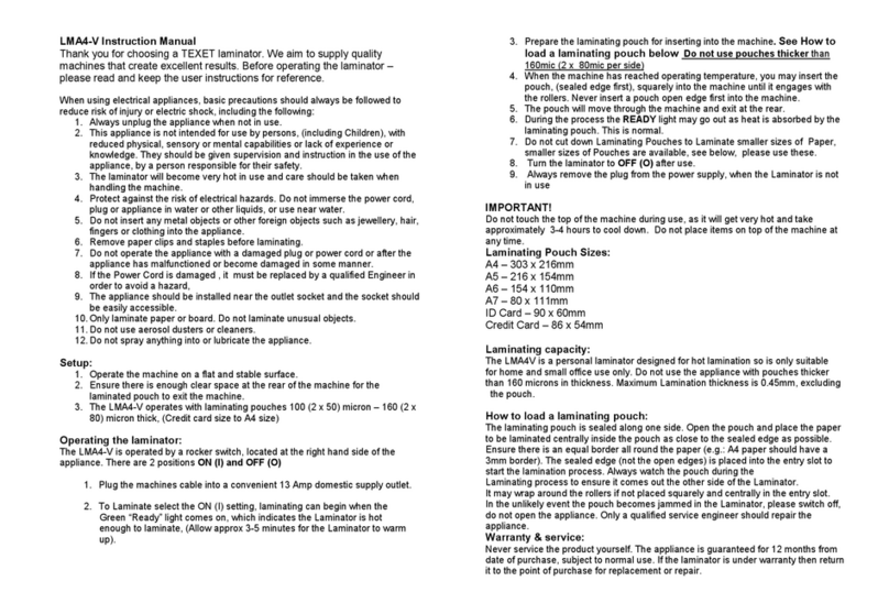 texet LMA4V User manual