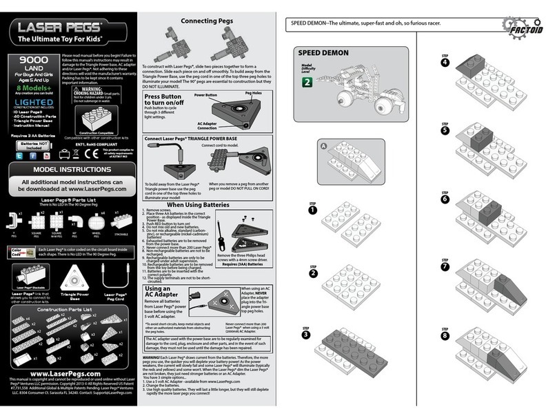 LaserPegs 9000 SPEED DEMON User manual LaserPegs 9000 SPEED DEMON User manual
