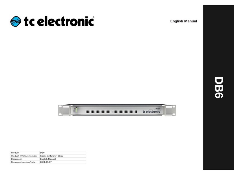 TC Electronic DB6 user manual TC Electronic DB6 user manual