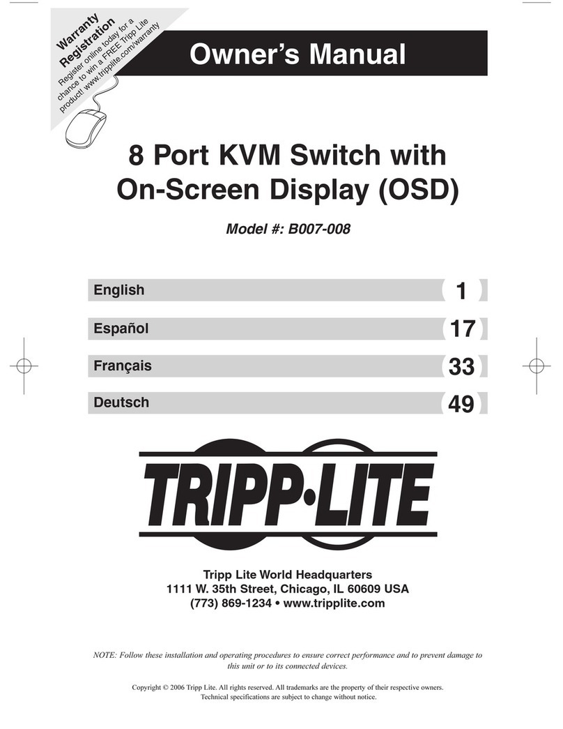 Tripp Lite B007-008 User manual