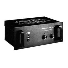 Biamp 2500 User manual