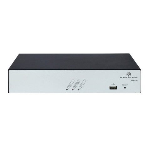 HP MSR930 Series User manual HP MSR930 Series User manual