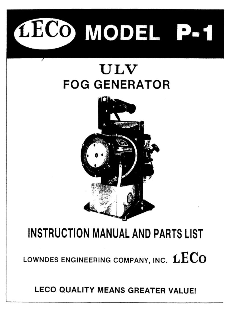 leco P-1 Instruction manual and parts list